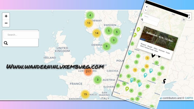 Mehr über den Artikel erfahren Jetzt auch eine aktive Karte für Wanderwege